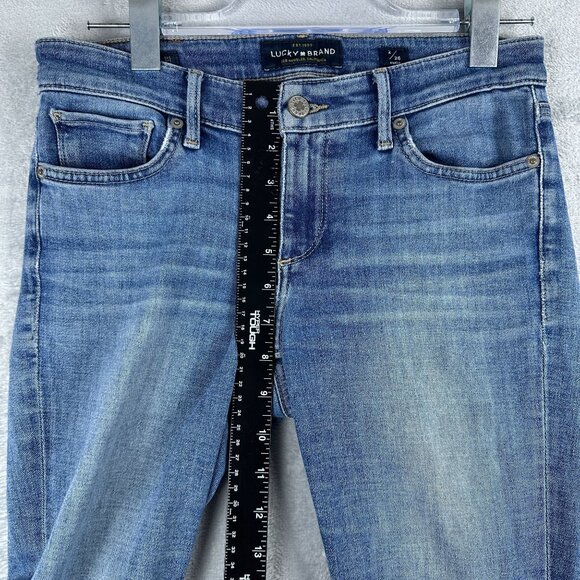 Lucky Brand Stella Skinny Jeans Candiani Denim Ankle 7W13756 Womens SZ 2/26 Blue - Picture 9 of 12